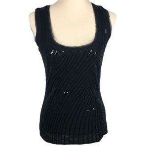White House Black Market Tank with Sequins